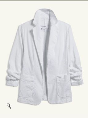 Frank & Eileen Dublin White Lightweight Blazer | Women's